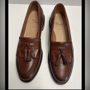 NEW Allen Edmonds Newport Brown Leather Kiltie Tassel Loafers Size 10.5A